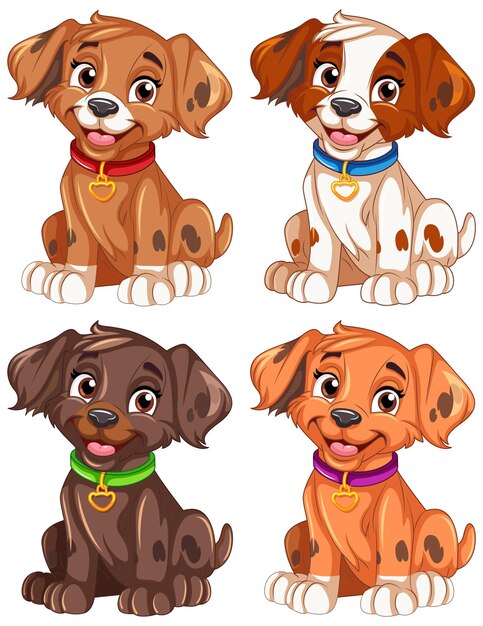 Cute Dog Cartoon Character