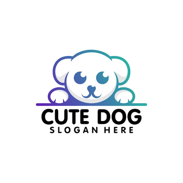 Free Vector cute dog outline vector