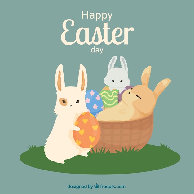 Cute Easter Day Illustration