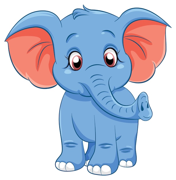 Cute Elephant Cartoon Character