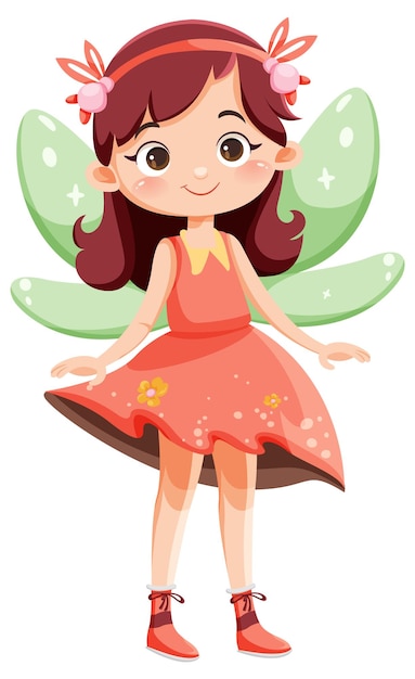 Free Vector cute fairy princess cartoon character