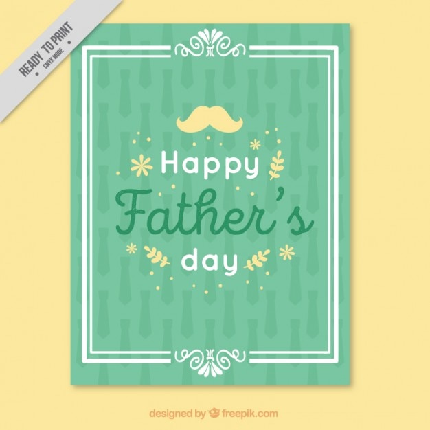 Cute father's day in vintage design