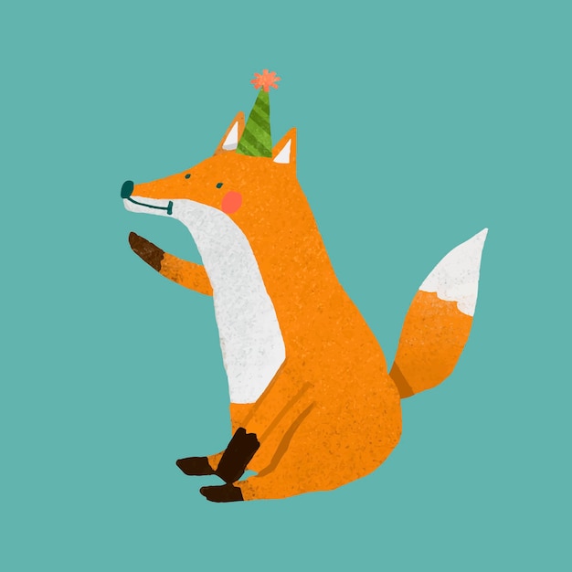 Cute festive fox element