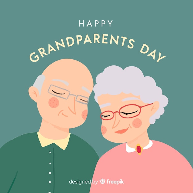 Cute grandparents day background