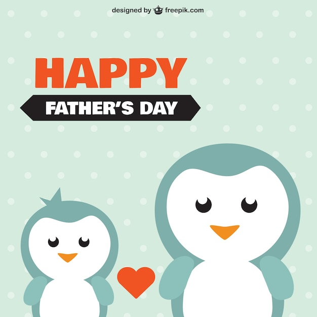 Free Vector cute happy fathers day congratulation