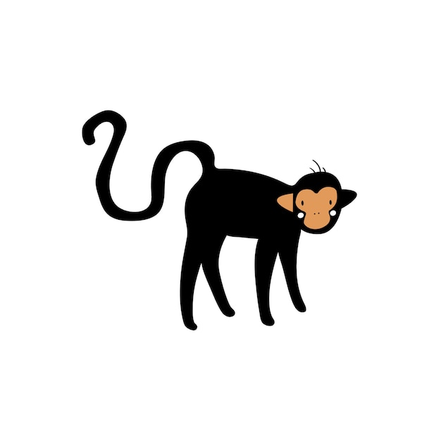 Cute illustration of a monkey