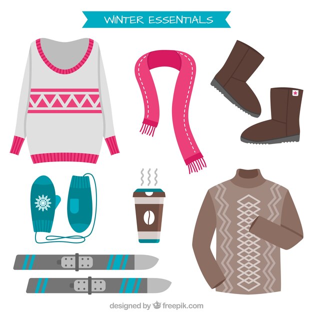 Cute jerseys with winter accessories