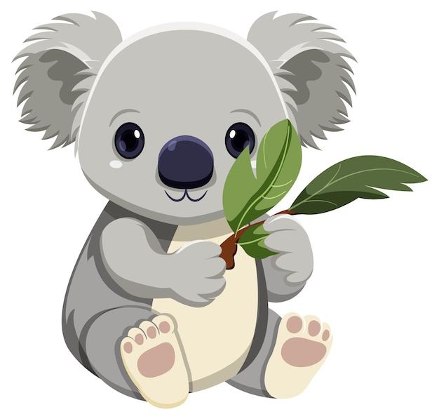 Cute koala cartoon character