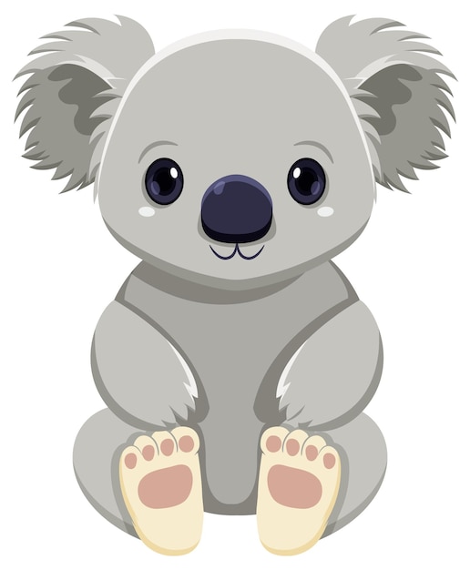 Free vector cute koala cartoon character