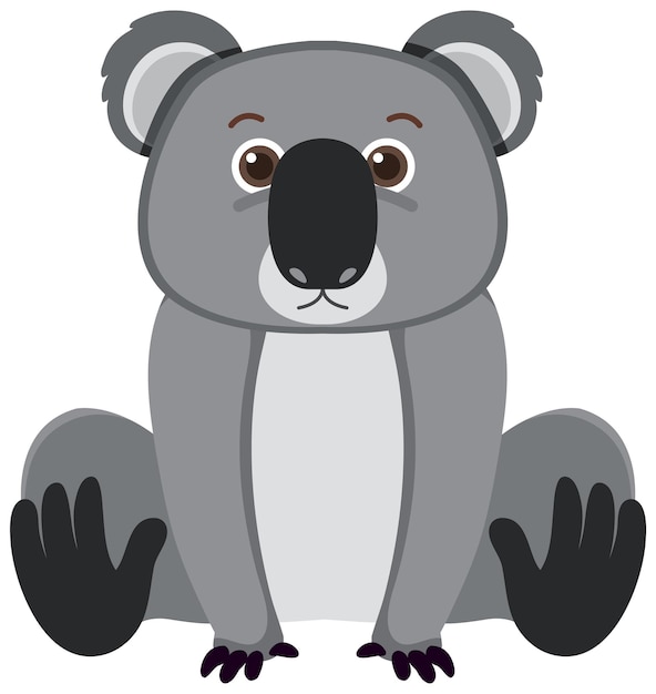 Free Vector cute koala in flat style