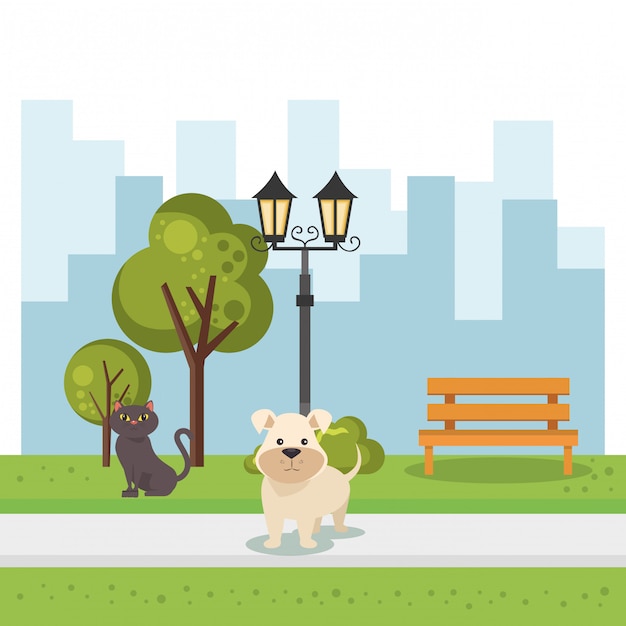 cute mascots and pet shop icons