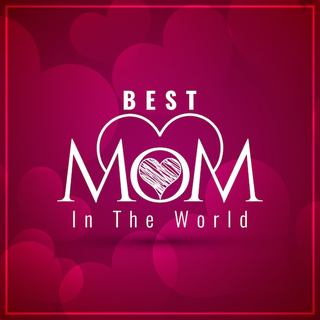 Cute mothers day design