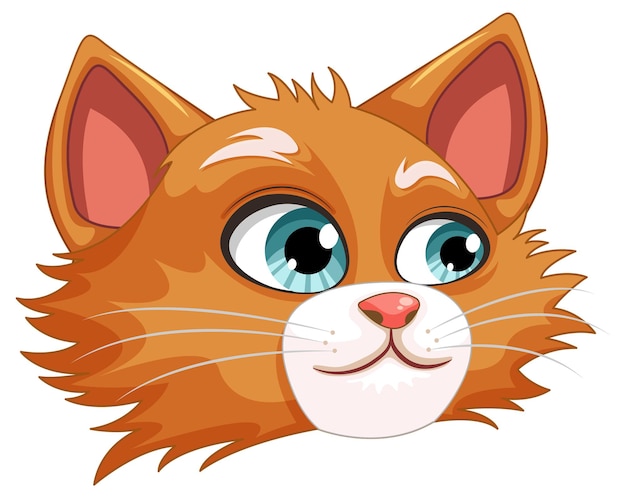 Free Vector cute orange cat cartoon isolated