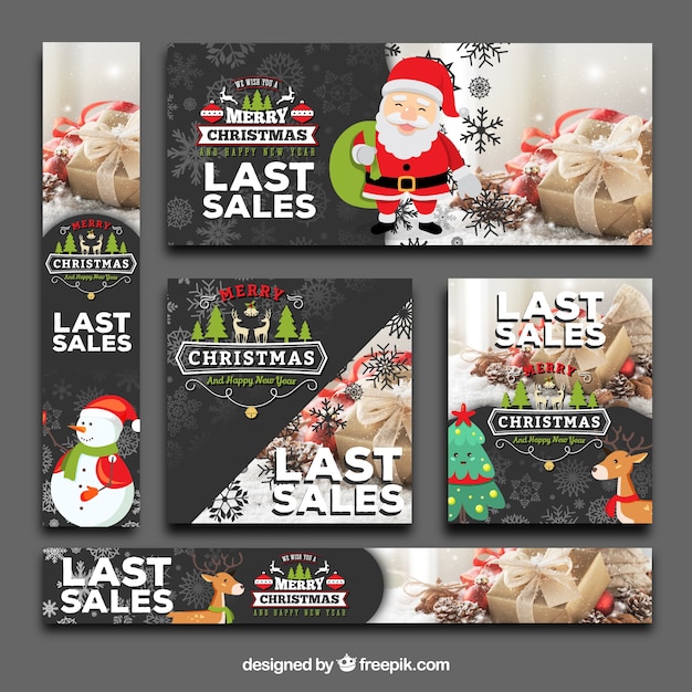 Cute pack of christmas sale banners