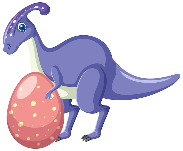 Cute Parasaurolophus Dinosaur Cartoon