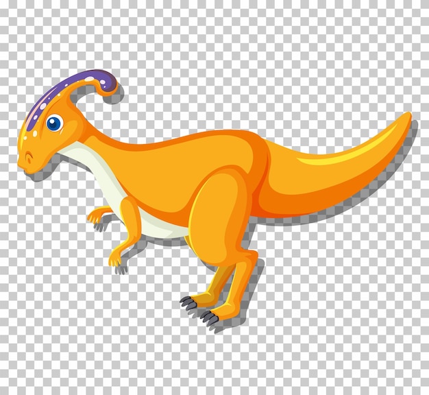 Free Vector cute parasaurolophus dinosaur isolated