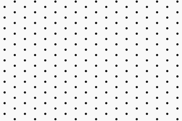 Free vector cute pattern background, polka dot in black and white vector