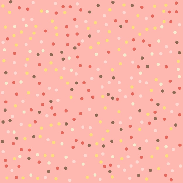 Cute pattern with a polka dot design