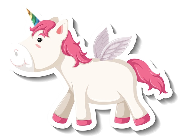 Free Vector cute pegasus standing pose