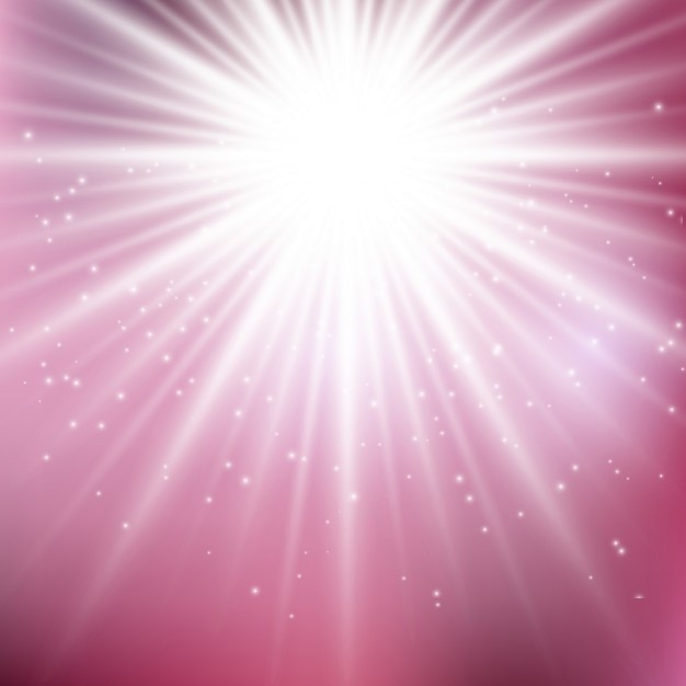 Free vector cute pink background with a beam of light