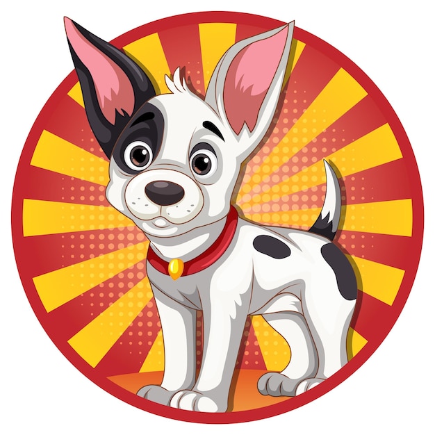 Free Vector cute puppy cartoon character