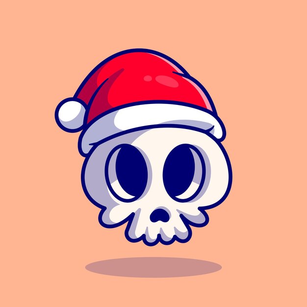 Cute Skull Caps Cartoon Illustration