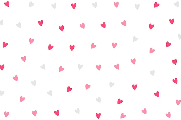 Free vector cute small love heart pattern wallpaper for textile fabric print