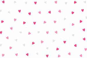 Free vector cute small love heart pattern wallpaper for textile fabric print