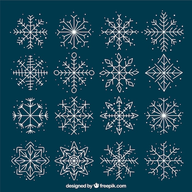 Cute snowflake collection