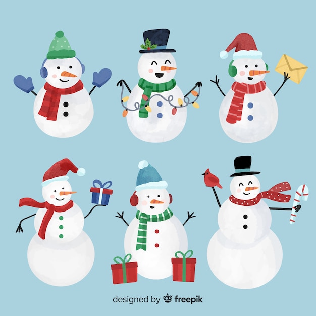 Cute snowmen collection