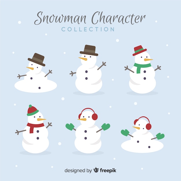 Cute snowmen collection