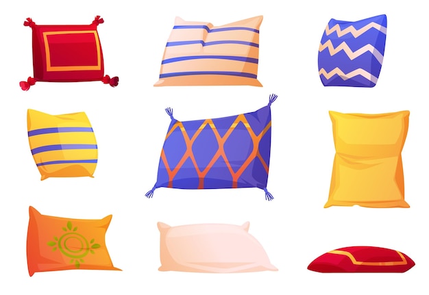 Cute soft pillows for bed and sofa