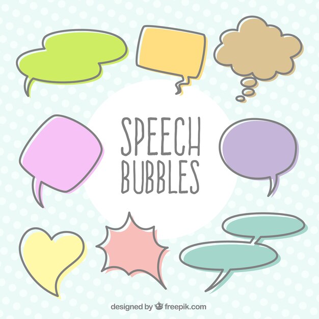 Cute speech bubbles