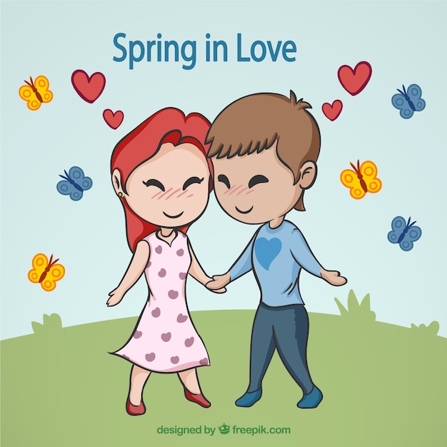 Cute spring love