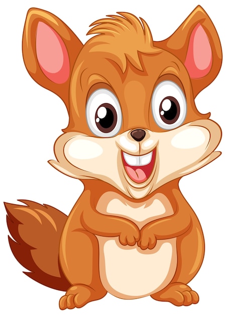 Free vector cute squirrel cartoon character