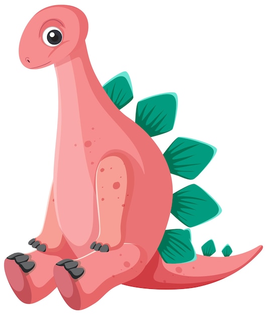 Cute Stegosaurus Dinosaur Cartoon