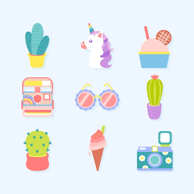 Cute sticker collection