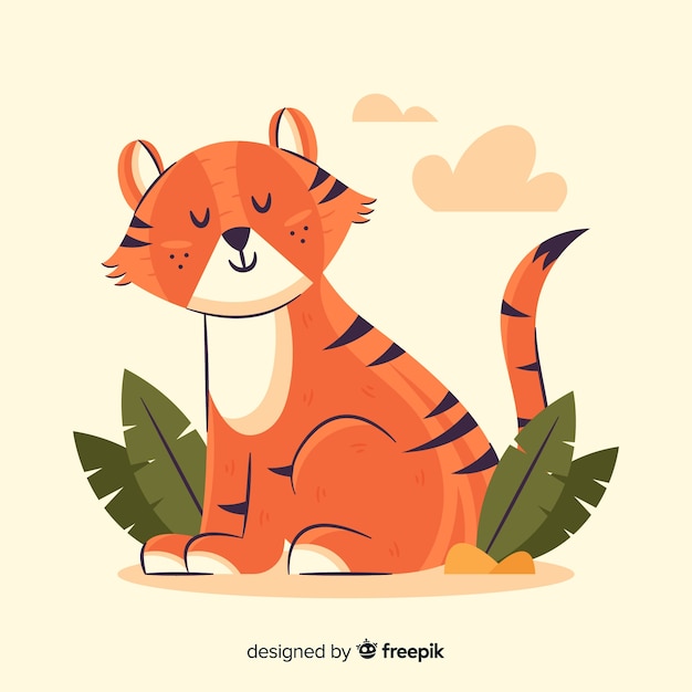 Cute tiger background