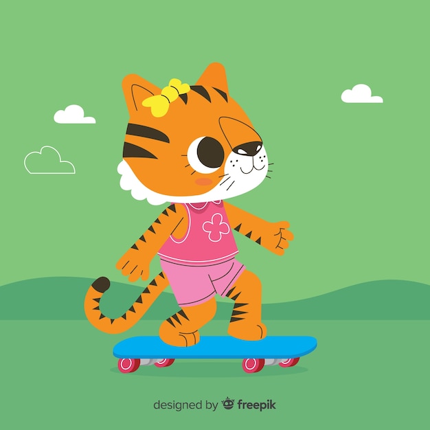 Cute tiger background