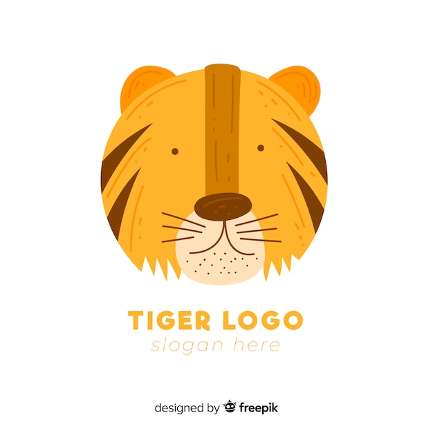 Free Vector cute tiger logo