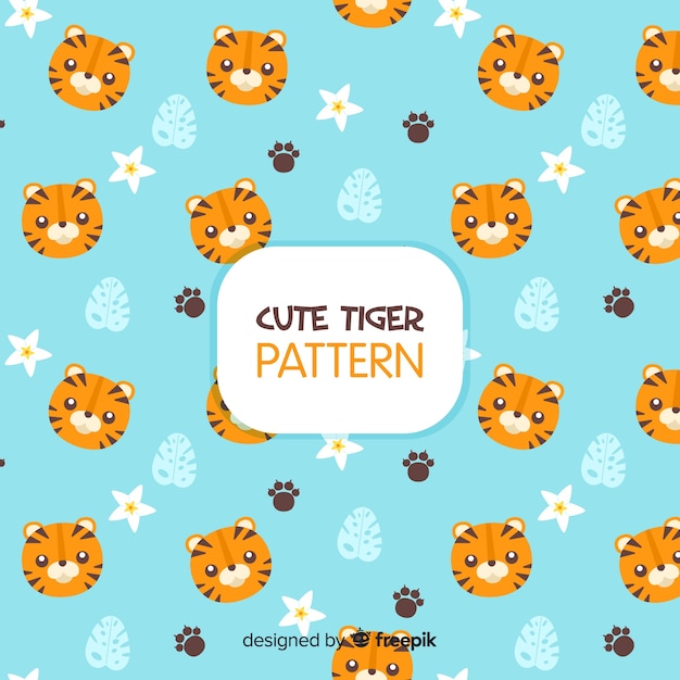 Cute tiger pattern