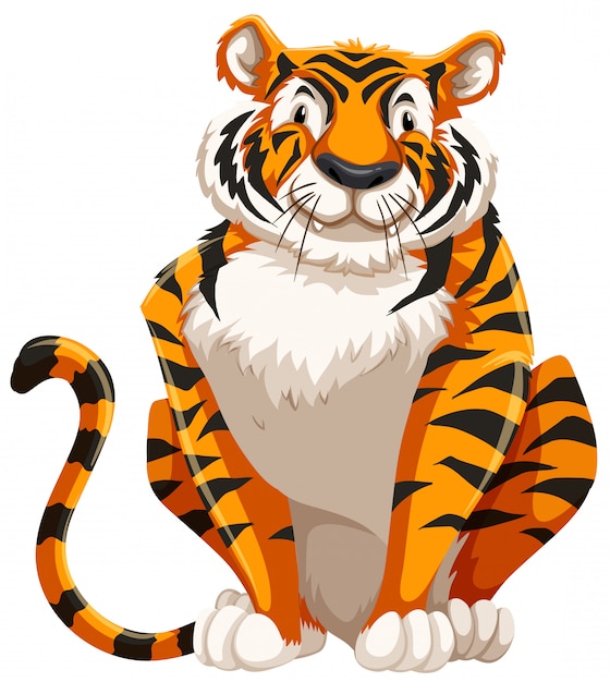 Free Vector cute tiger