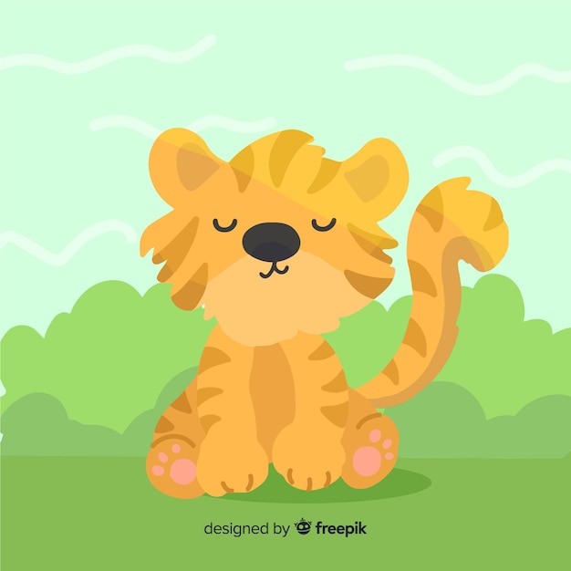 Cute tiger