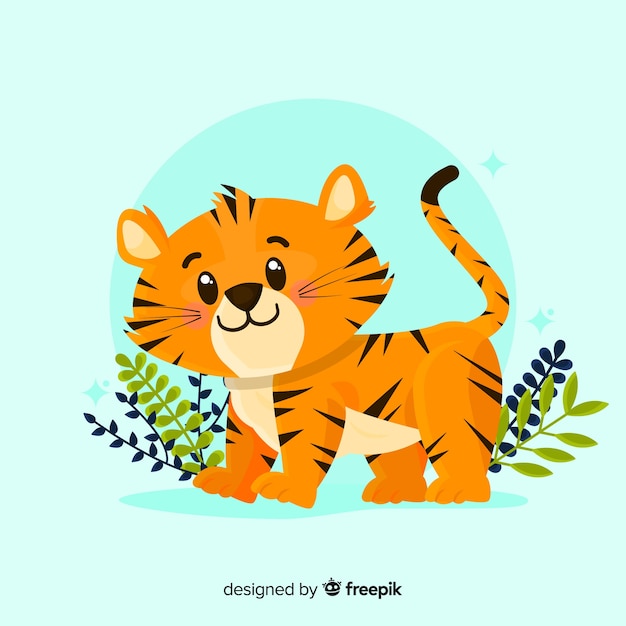 Cute tiger