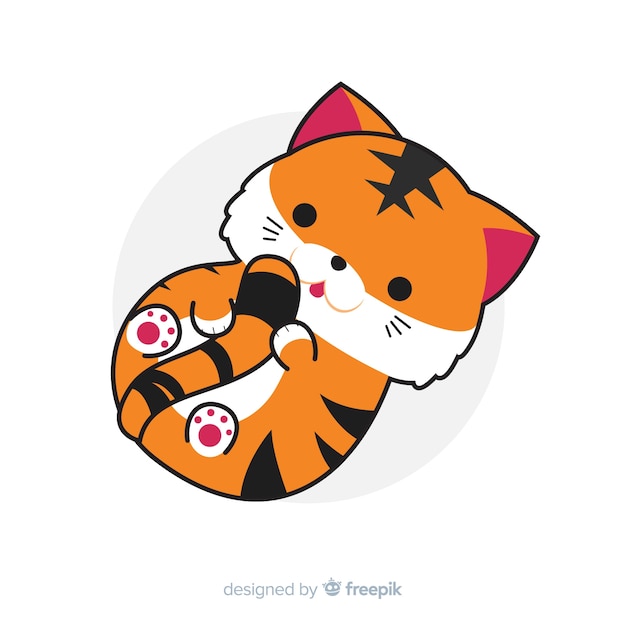 Free Vector cute tiger