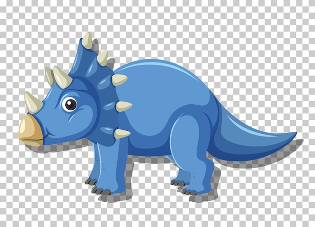 Free Vector cute triceratops dinosaur isolated