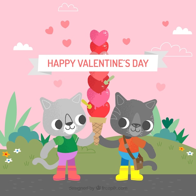 Cute valentine background