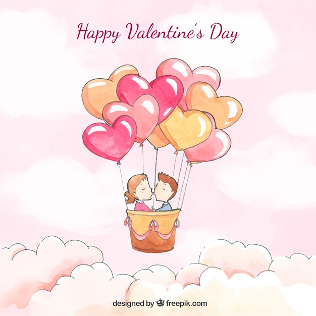 Free vector cute valentine background