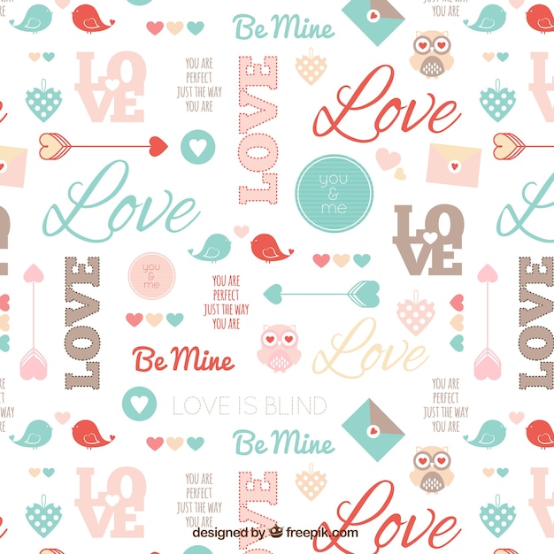 Cute valentine pattern