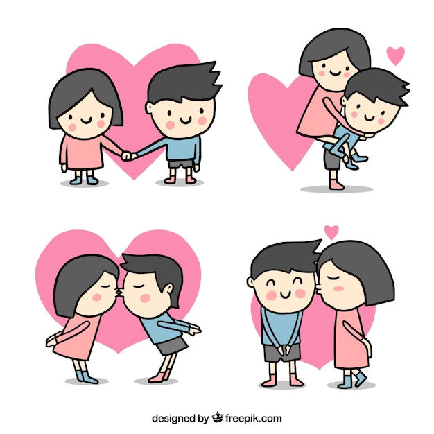 Cute valentines day couple collection